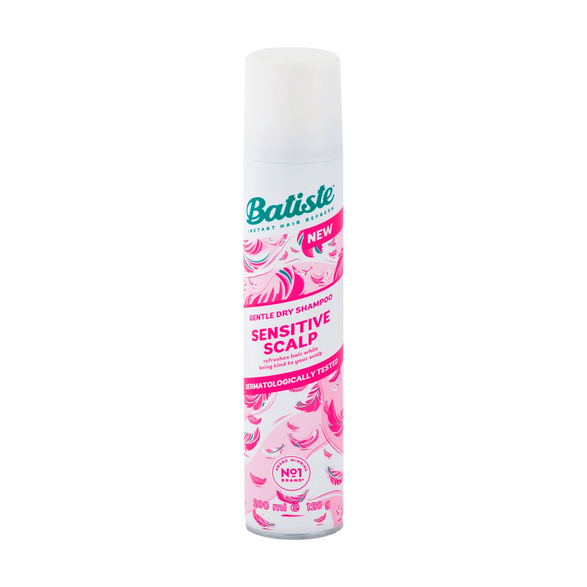 Сухий шампунь Batiste Sensitive Scalp Gentle Dry Shampoo Lightly Scented для чутливої шкіри голови, 200 мл