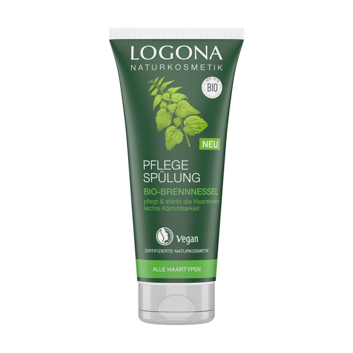 Зміцнювальний біо-кондиціонер для волосся Logona Bio-Brennnessel Conditioner для всіх типів волосся, 200 мл